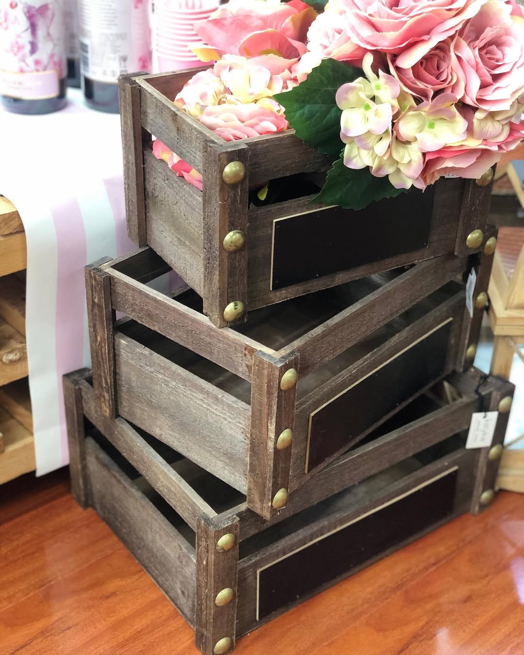 Painted Wooden Crates