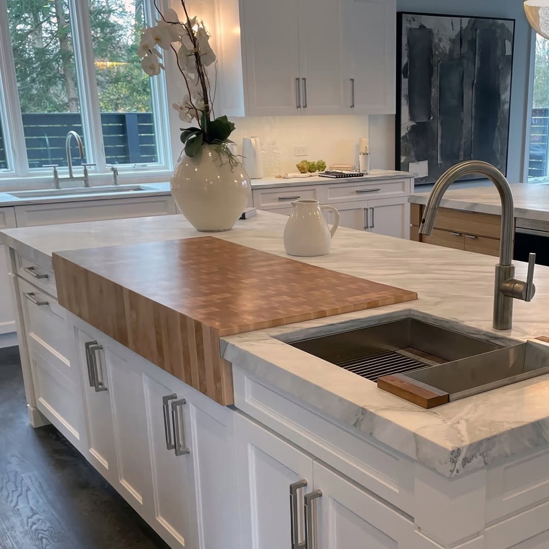 Wooden Cutting Board Countertop